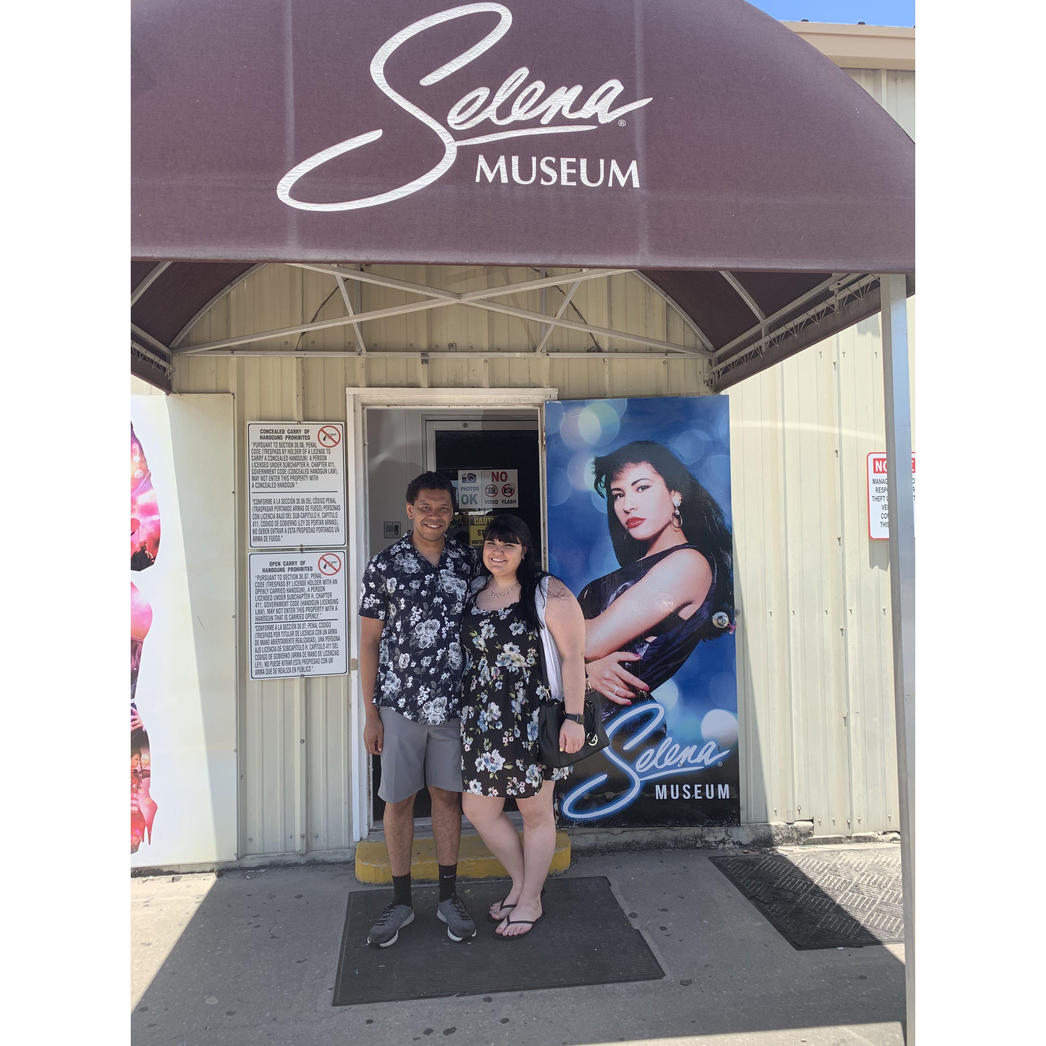 Sarah is a huge Selena fan! When we visited Everett's family in Houston we took a trip to the Selena museum in Corpus Christi.