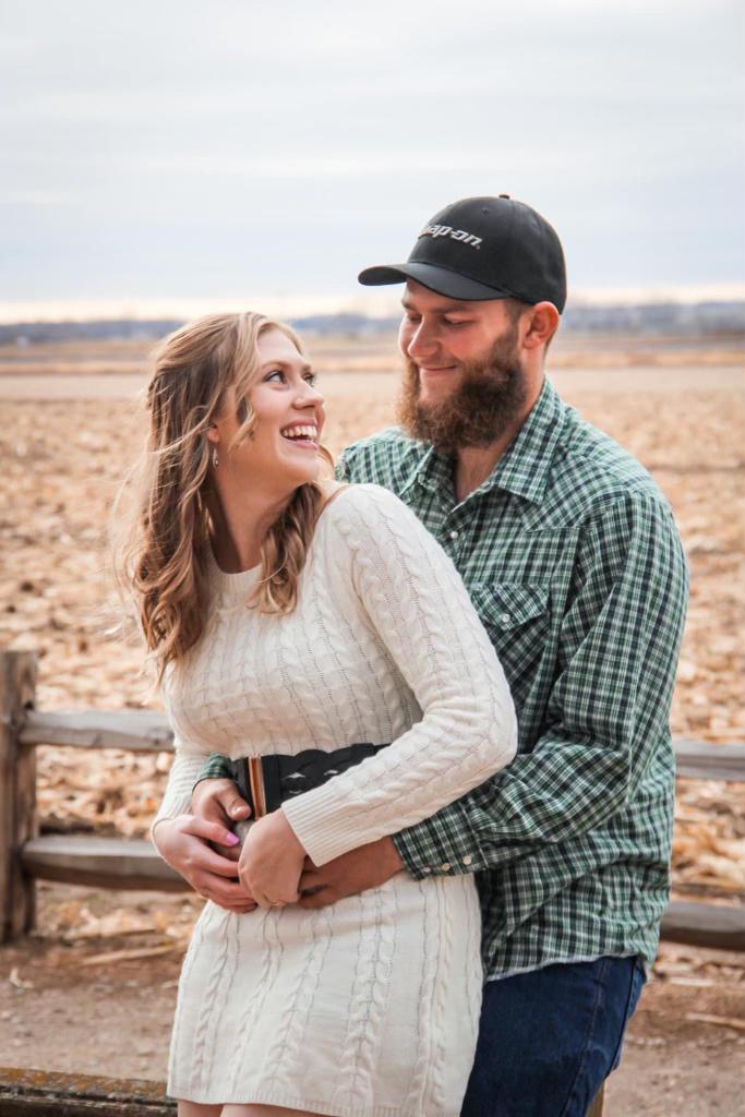 Engagement Pictures at Harvest Moon Pumpkin Patch on November 12, 2022