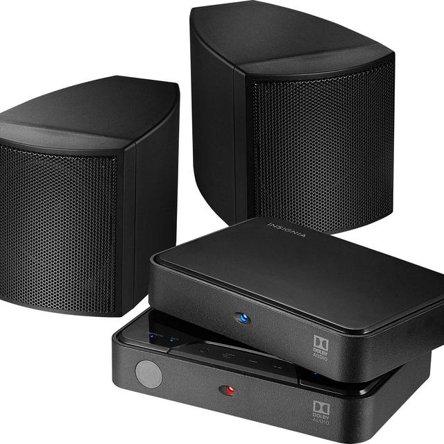 Insignia™ - Universal Rear Speakers (Pair) - Black