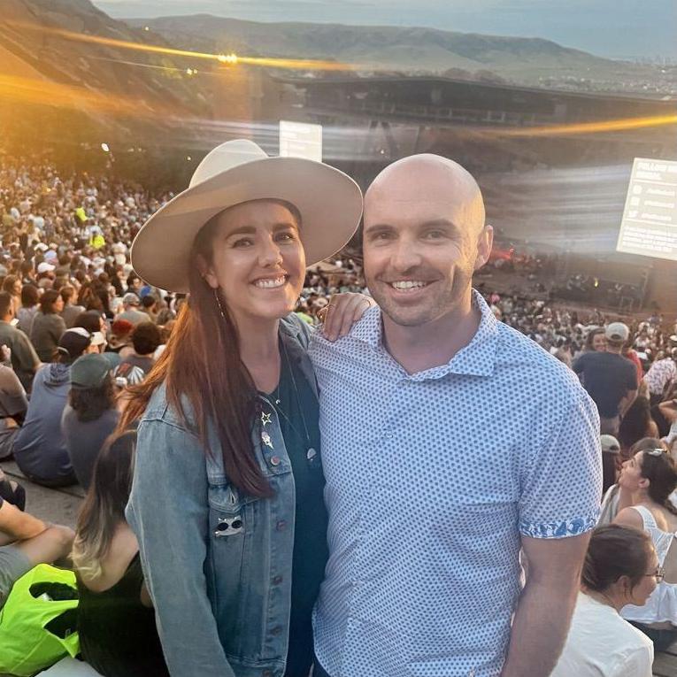 Our first concert at Red Rocks -- CAAMP!