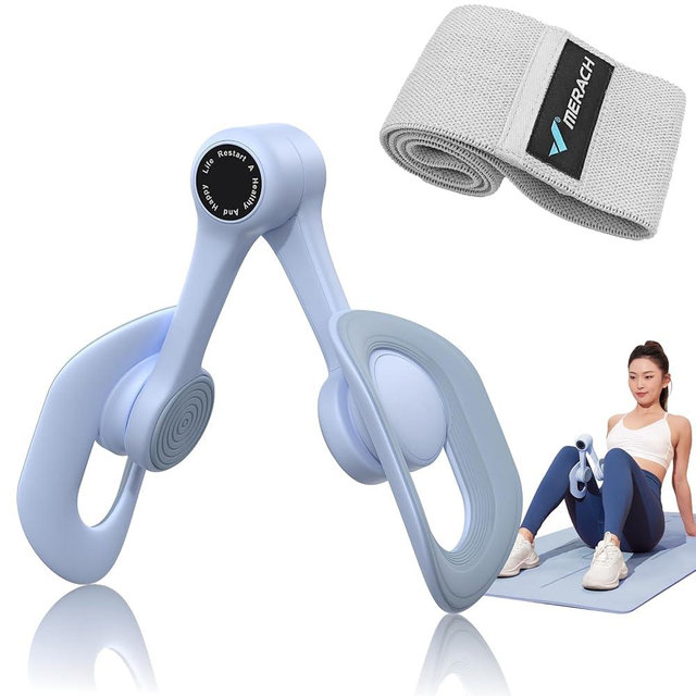 MERACH Thigh Master, Thigh Trainer, Pelvic Floor Muscle Trainer, Inner Thigh Exercise Workout Equipment for Home, Pelvic Floor Strengthening Device Women