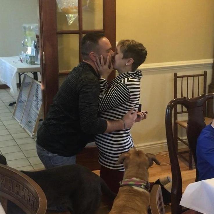 The moment she said "yes!"