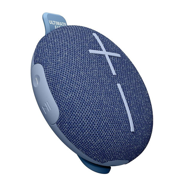 Ultimate Ears MINIROLL Ultra-Portable Waterproof Bluetooth Speaker, Big Bass, IP67 Dustproof, 131 ft Range - Gentle Blue