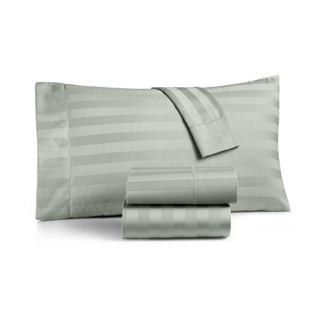 LAST ACT! Charter Club 1.5" Stripe 550 Thread Count 100% Cotton 4-Pc. Sheet Set, King, Exclusively at Macy’s
