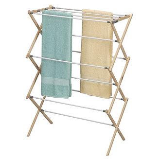 Pine Wood X-Frame Drying Rack