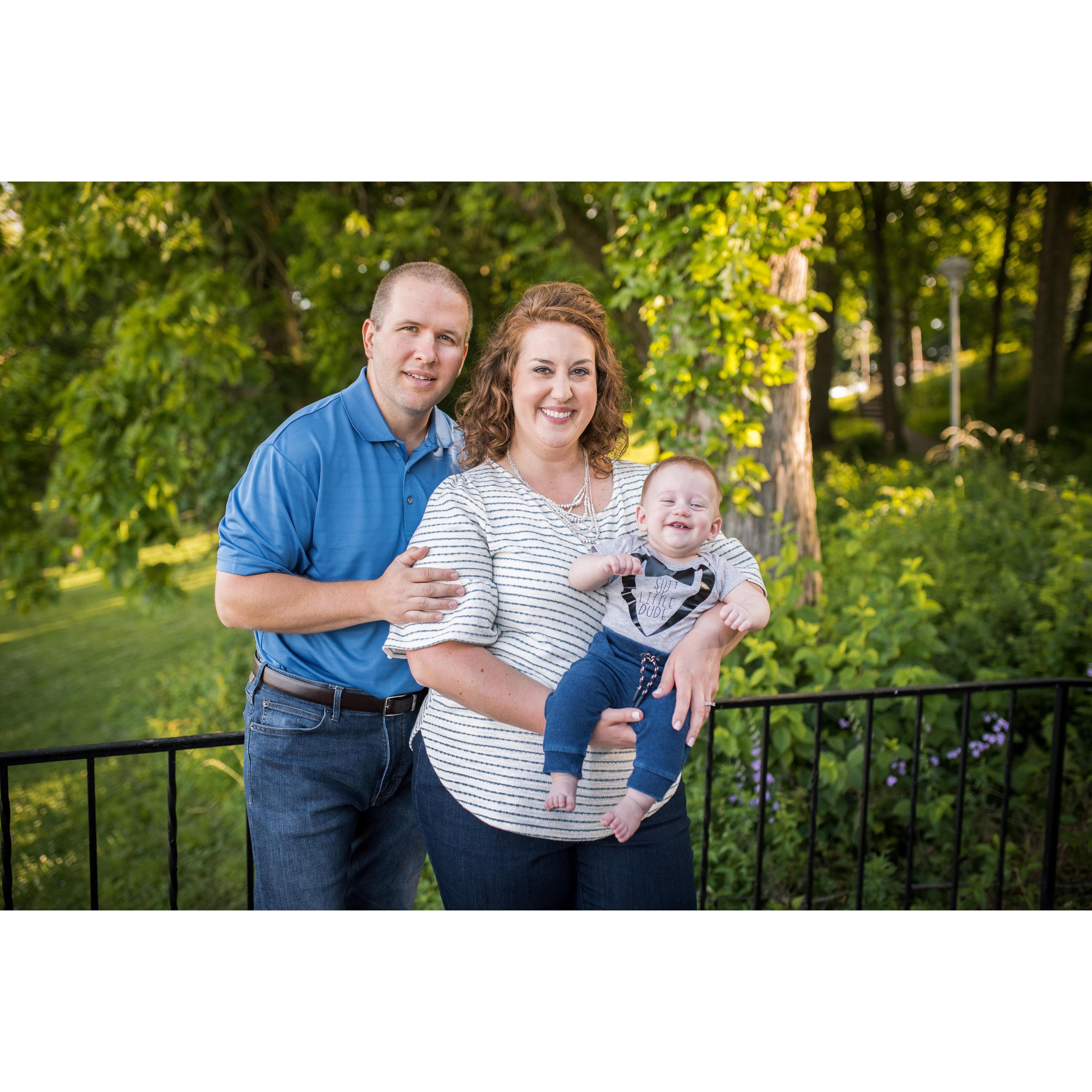 This year Tricia became an aunt to this handsome little guy, Luke, who will also be the ring bearer at the wedding.  
Danny is filling his role of "Uncle Danny" well so far.