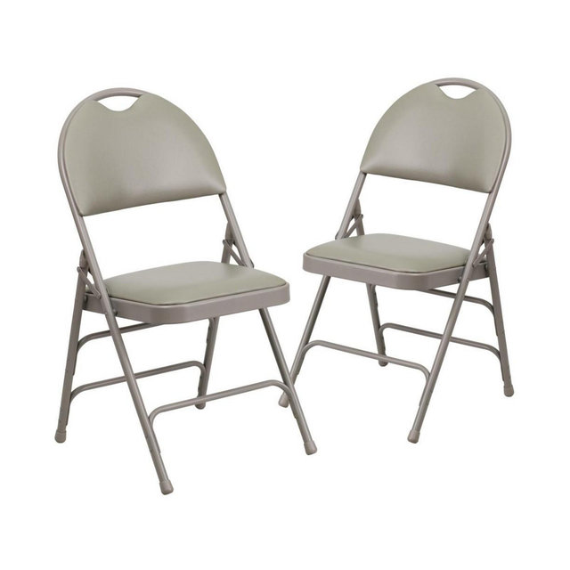 EMMA+OLIVER 2 Pack Home & Office Easy-Carry Party Events Padded Folding Chair