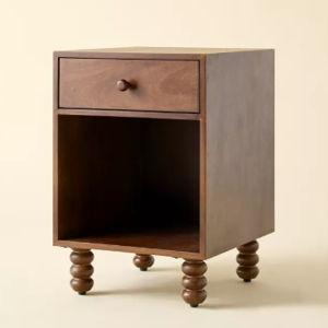 Clara Wood Storage Nightstand