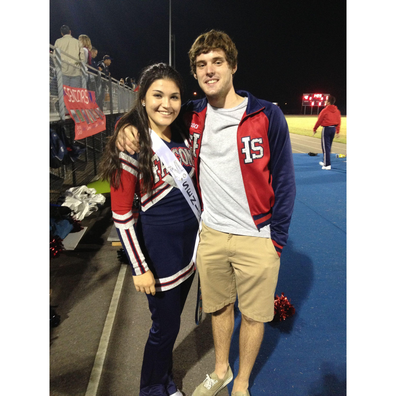 2012. Senior night for Marissa with her biggest fan.