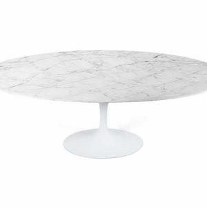 Tulip Table Oval - Carrara