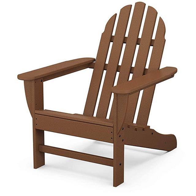 POLYWOOD Classic Adirondack Adirondack Chair, Teak
