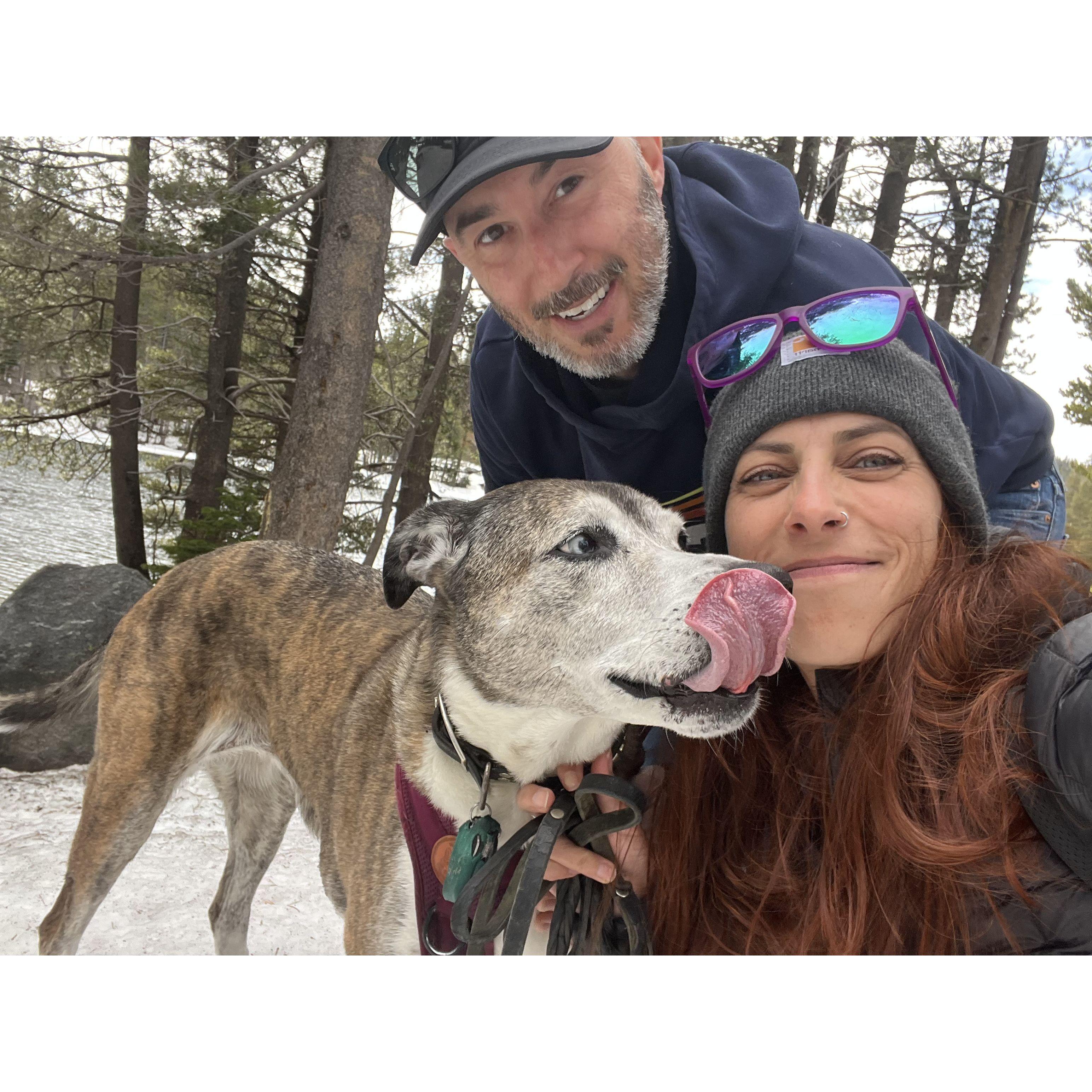 Family trip to the snow for Sheila's birthday