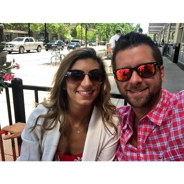 James planned a surprise lunch at Avalon in downtown Detroit, our first date spot, for our first anniversary