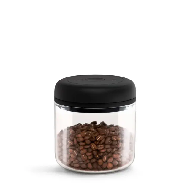 Fellow 0.7L Atmos Vacuum Storage Canister Clear: Stainless Steel Lid, Food Storage, Washable, 6.5" Height