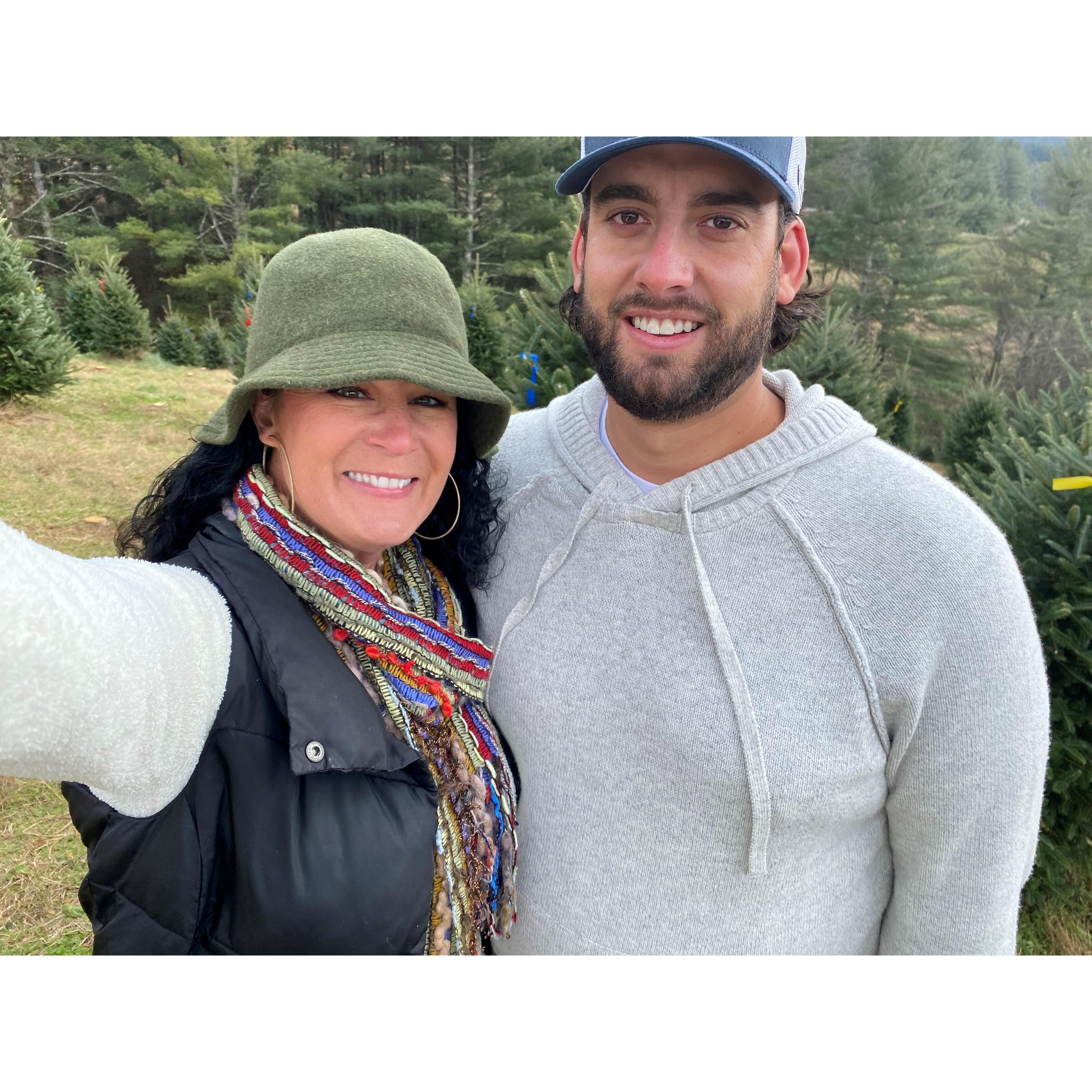 Picking out our 1st Christmas tree together