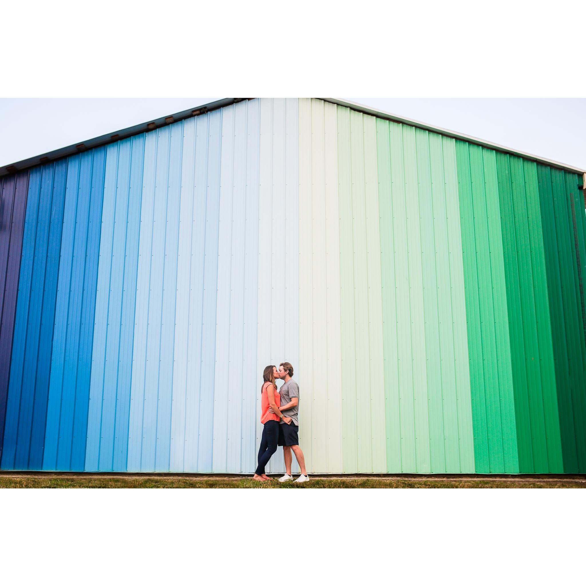 Engagement session in Broad Ripple