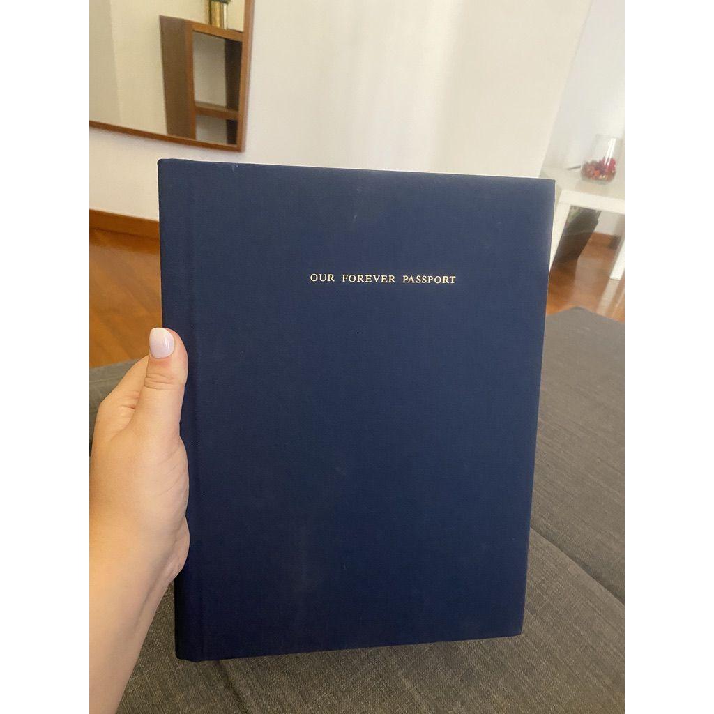 The book Sam made as part of his proposal!