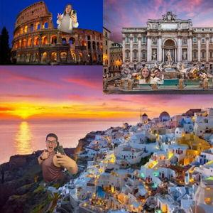Santorini + Rome Hotel Stays and Excursions