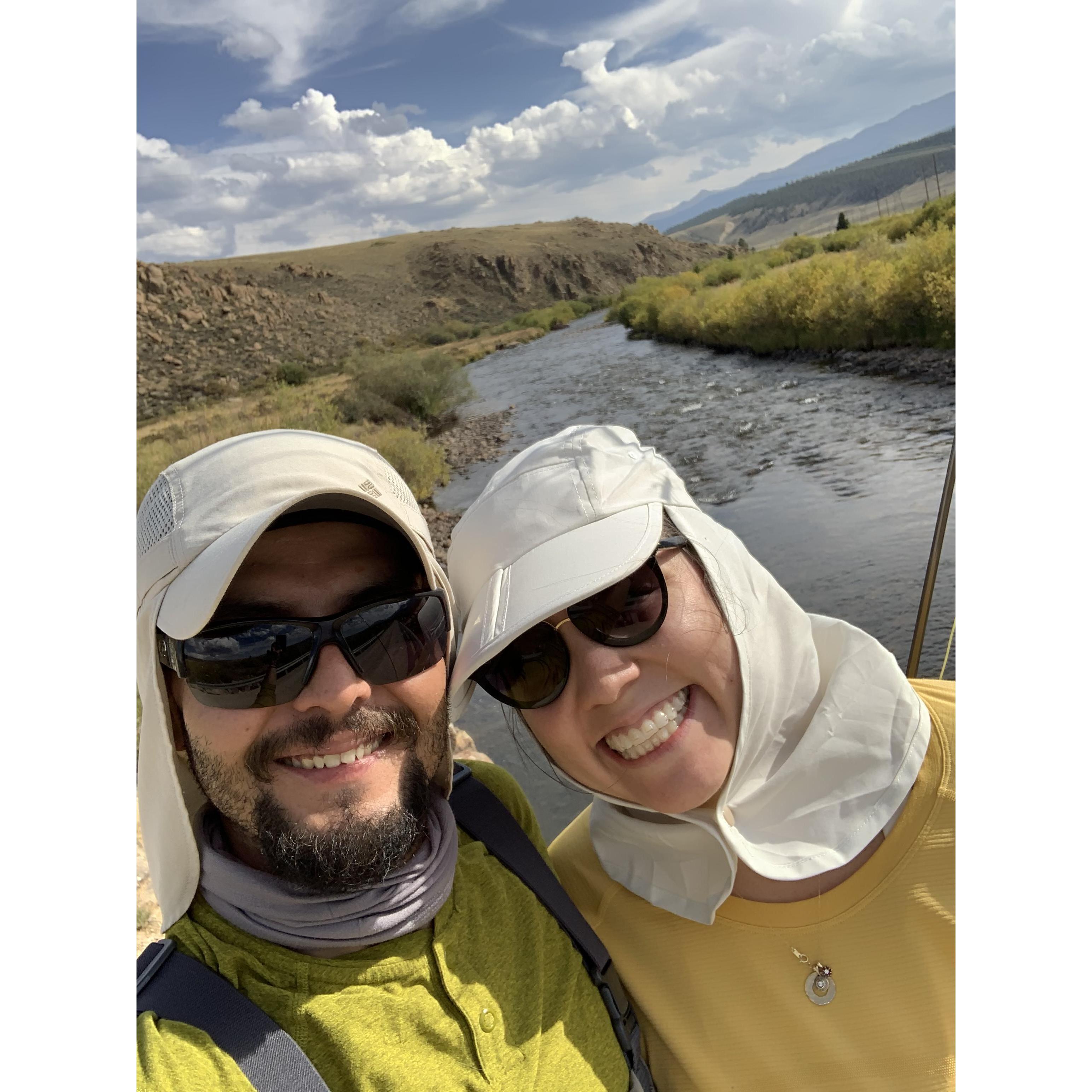 Fishing in Colorado the day before we got engaged.