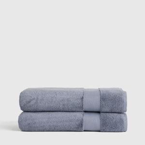 Turkish Ultra Luxe Plush Bath Sheet (Set of 2) in Mineral