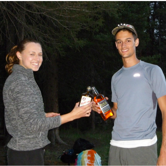 Our first backpacking trip together in yellowstone, 2013.