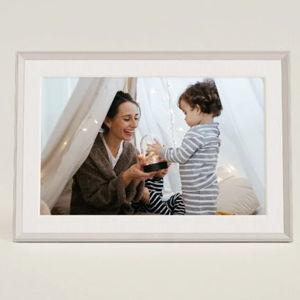 Aura Digital Frame - Clay with Paper Mat