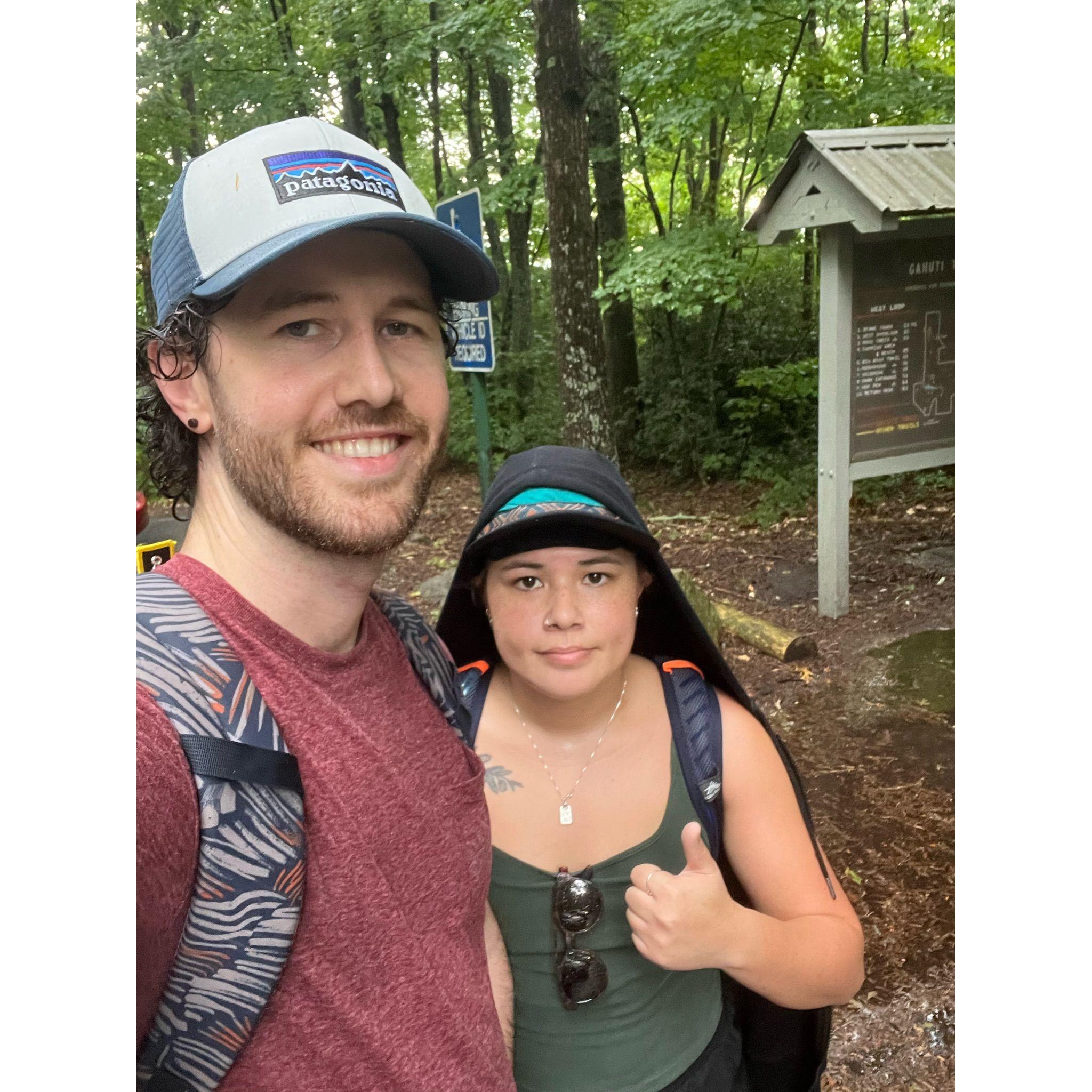 The aftermath of a rainy hike in north Georgia