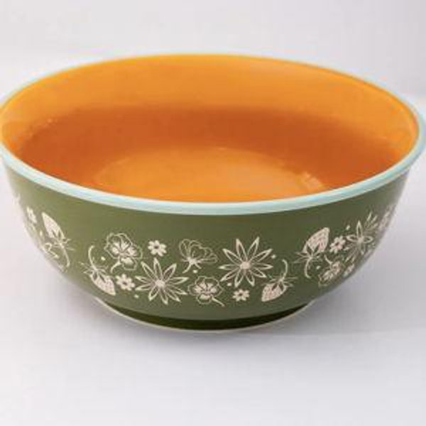 Small Ceramic Serving Bowl - Garden