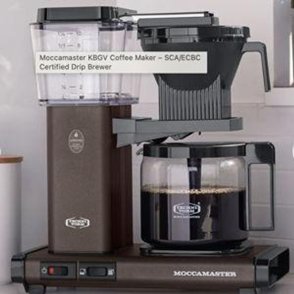 Moccamaster KBGV Coffee Maker – SCA/ECBC Certified Drip Brewer - Dutch Cocoa