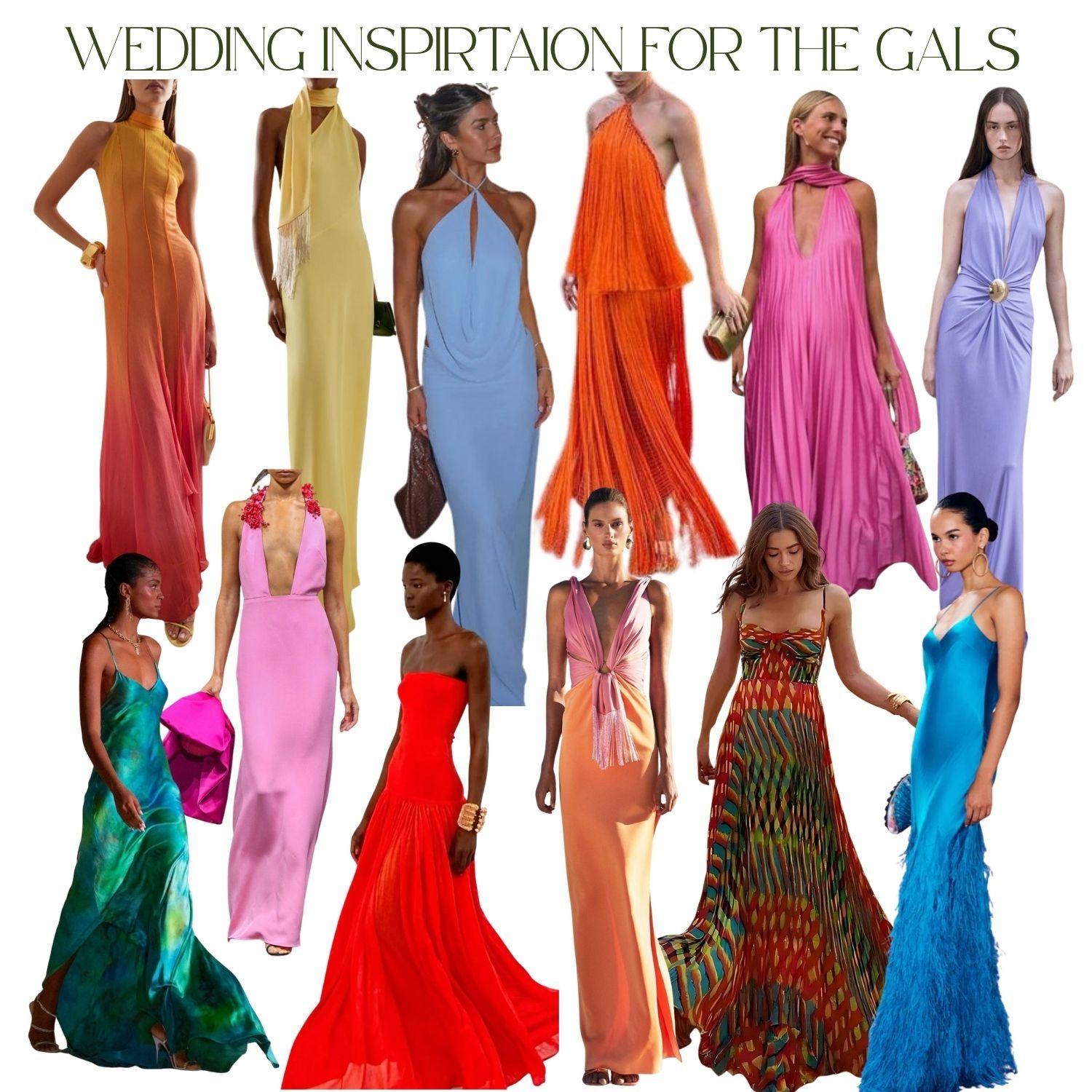 Colorful Formal - Bright colorful dresses. Wedding is on a rooftop in front of the ocean so feel free to bring a light jacket if you’d like - we have heaters if needed.