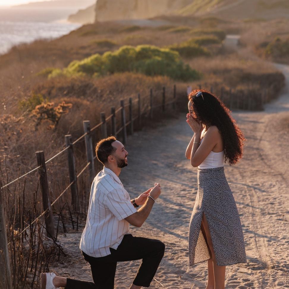 SEPTEMBER 25’
While looking at prospective apartments for this new adventure, Shawn proposed to Brenda! Totally catching her off guard as she thought they were going to meet his “west coast” family!