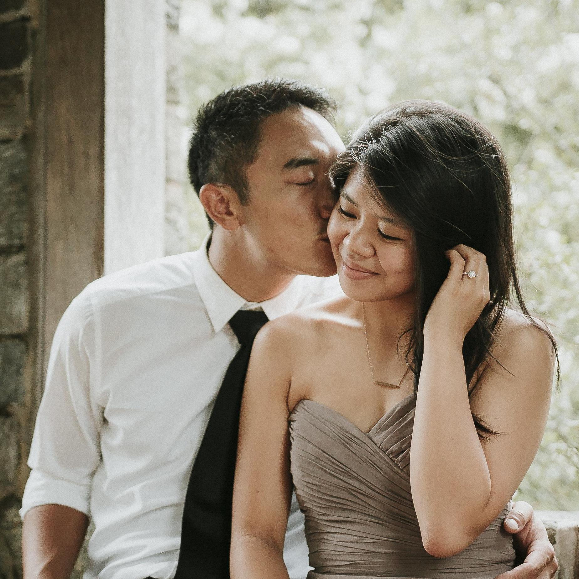 Fun Fact: Frank & Gracie took these pictures in DC at the National Cathedral & Botanic Garden with the all talented Cynthia Yoo, who is also their videographer for the wedding.