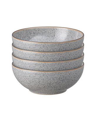 Denby Studio Craft Grey 4 Piece Cereal Bowl Set