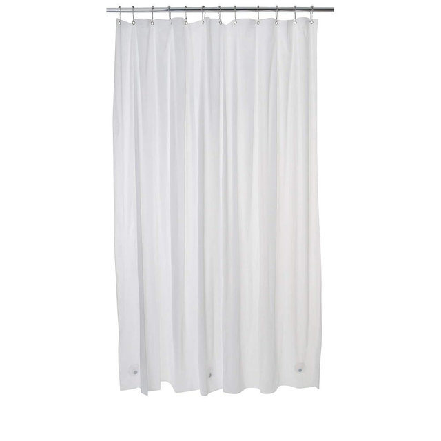 Bath Bliss 2 Pack PVC Heavy Weight Shower Curtain Liner | 4G | 70" x 72" |Rust Resistant Copper Grommets | Magnetic Hem | White