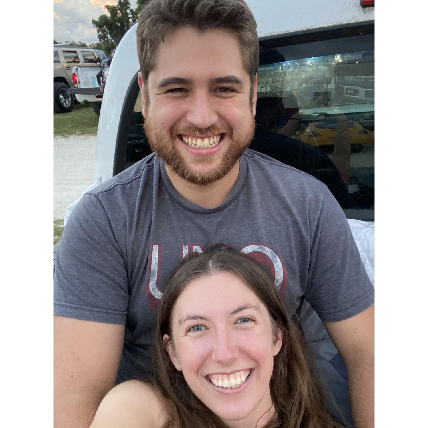 Our first trip to the Ocala drive-in movie theatre! It has become a favorite date-night activity