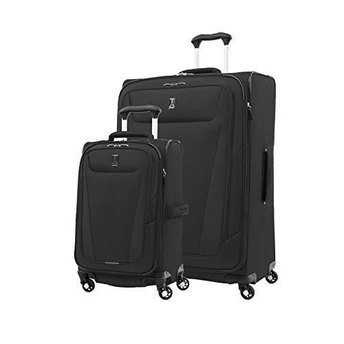 Travelpro Maxlite 5 Lightweight 2-piece Set(21",29") Expandable Softside Luggage Black, 2 PC (21/29)