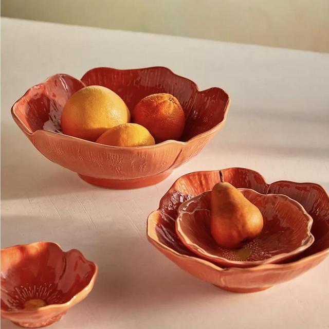 Orange Poppy Bowl | Medium
