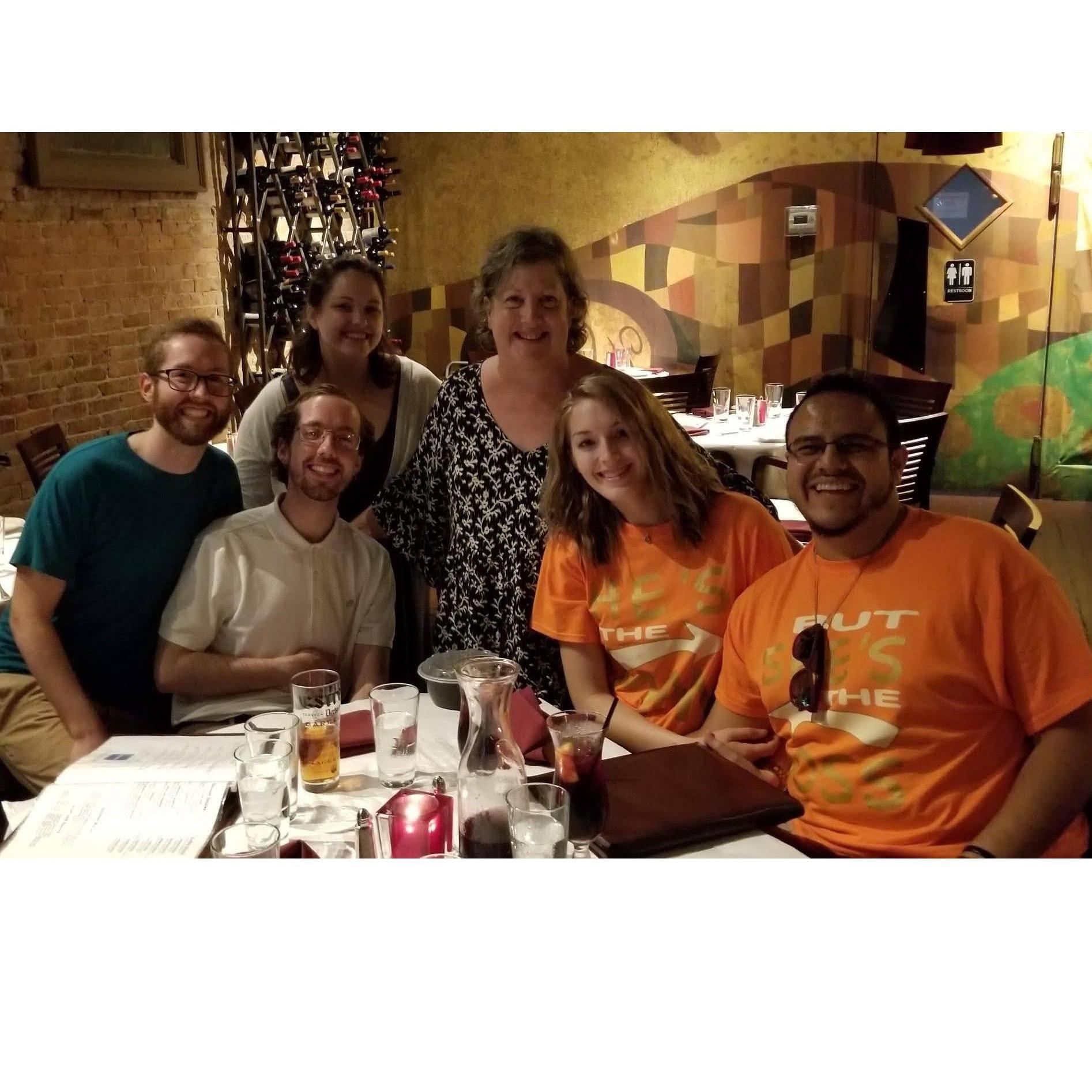 family dinner in Ohio