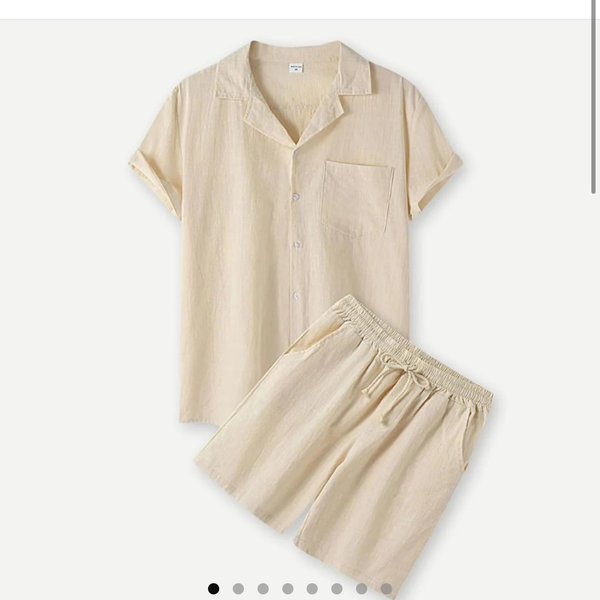Relaxed Linen Set - CREAM / M