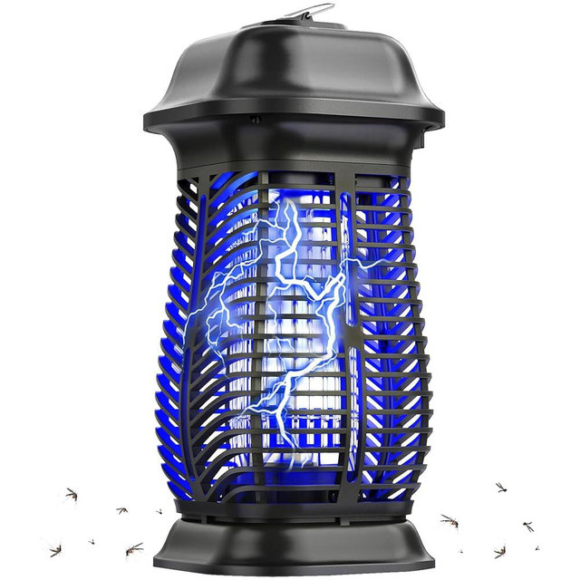 XGAYOO Bug Zapper, Electric Mosquito Zapper Outdoor, Fly Traps Indoor Outdoor, Flying Insects Zapper, Mosquito Killer Indoor 85-120V, 4200V, ABS Plastic Outer (Black)
