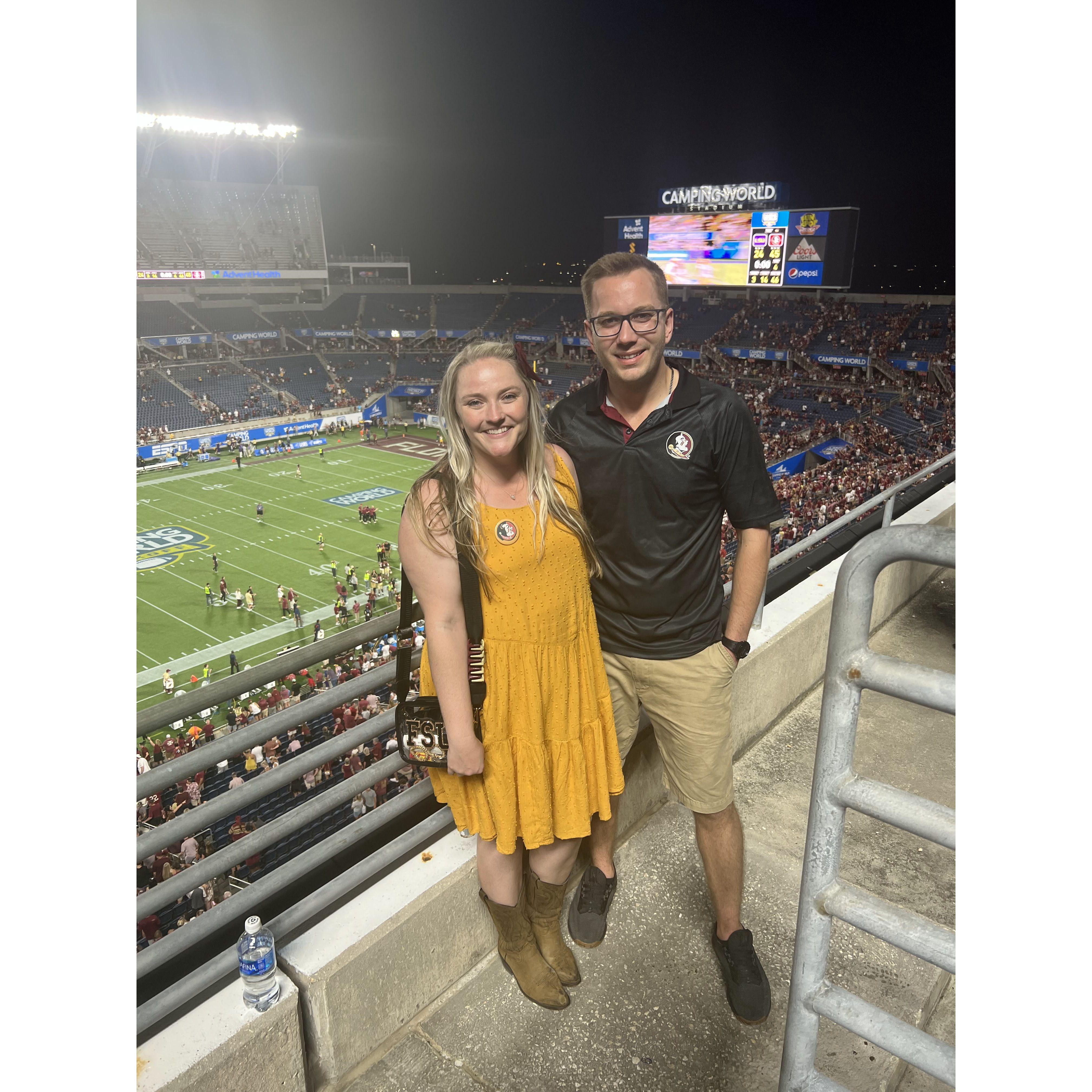 Cheering on the 'Noles in Orlando, FL...September 2023