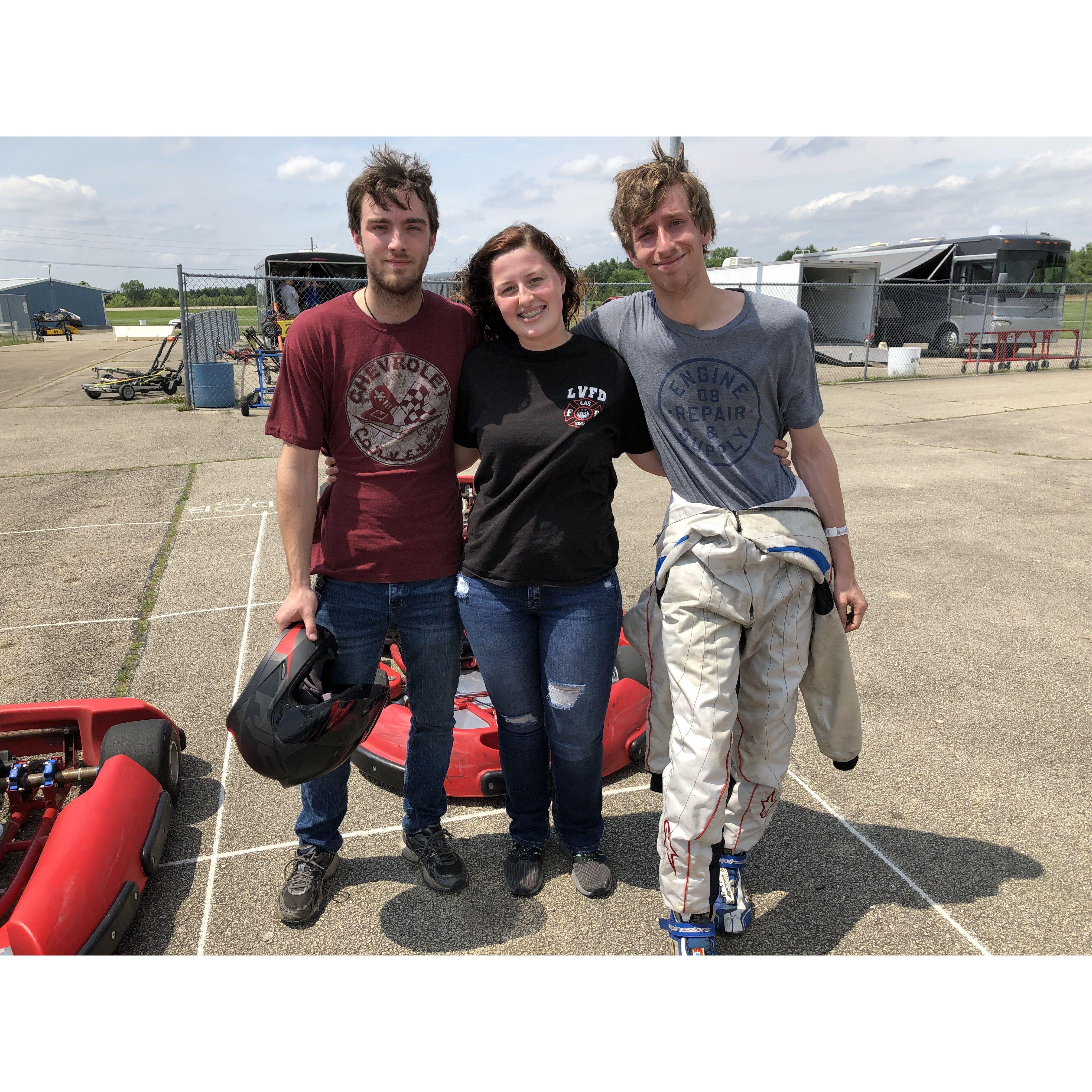 First time go karting.
Featuring: Will Diemer