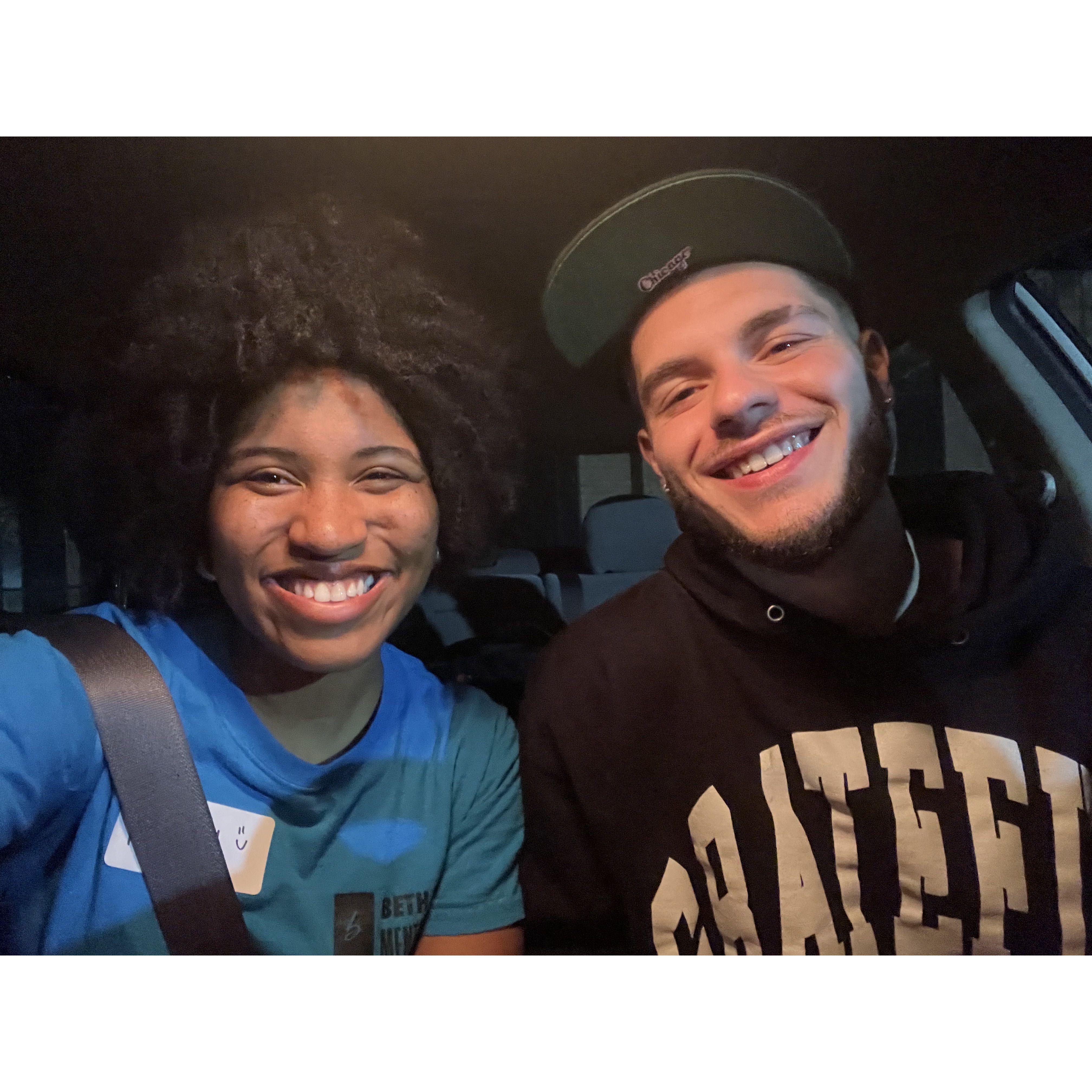 Seth drives down from South Carolina to help serve with me at my job, Bethany Center for Mentorship, for his birthday weekend!
