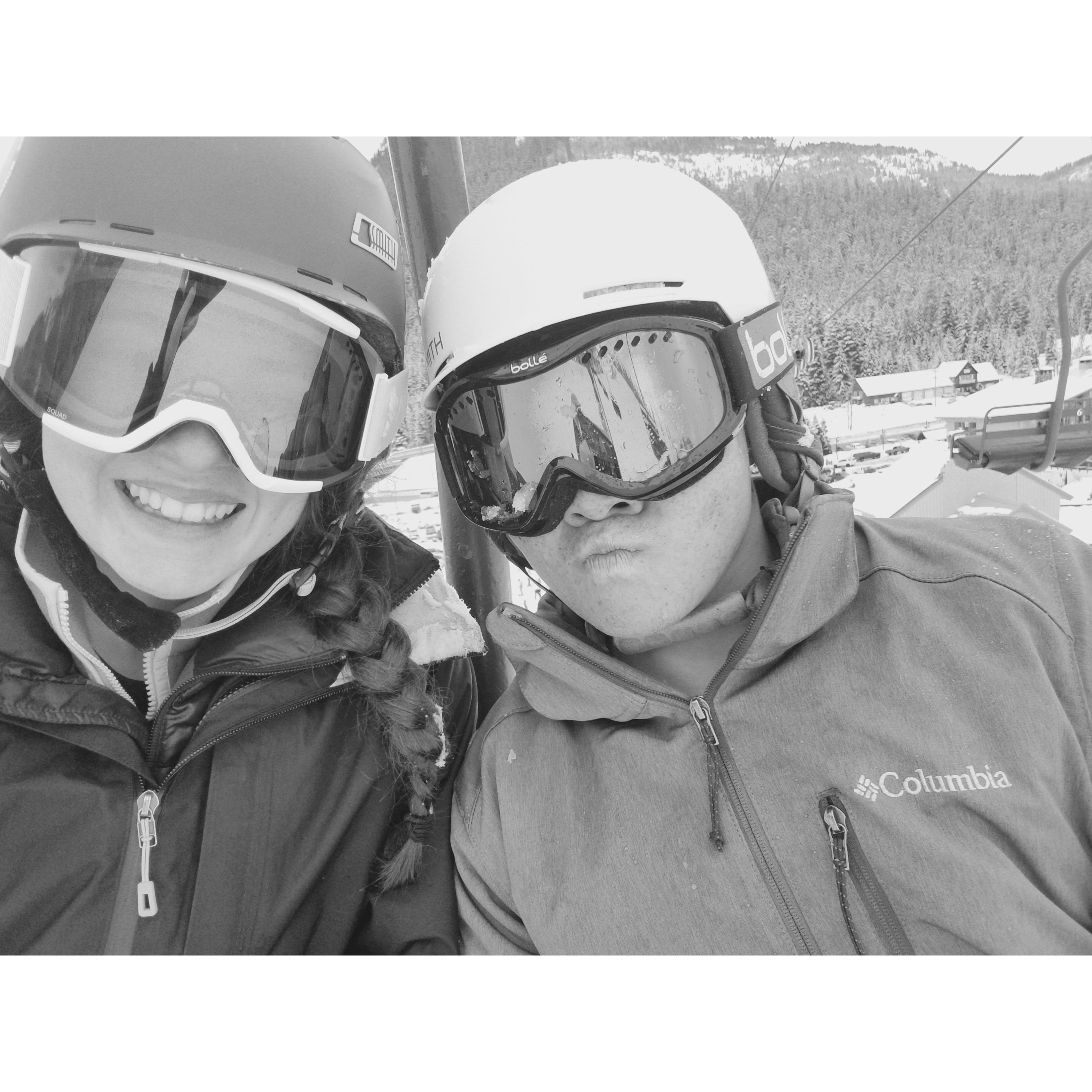 Snowboarding at Big Bear
