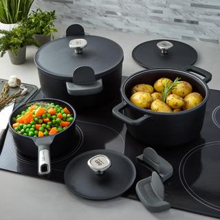 Leo Phantom 6-Piece Nonstick Ceramic Cookware Set with Pot Grips
