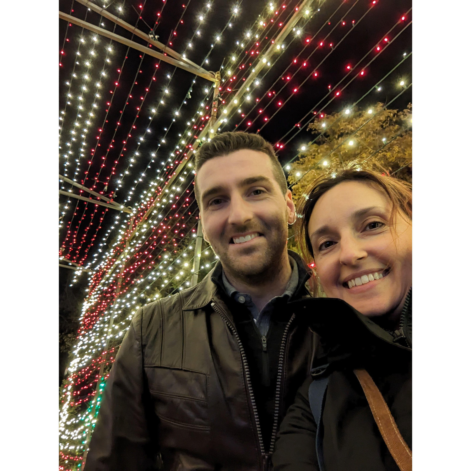 Checking out Trail of Lights in Austin