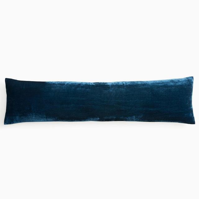 Lush Velvet Pillow Cover, 12"x46", Regal Blue