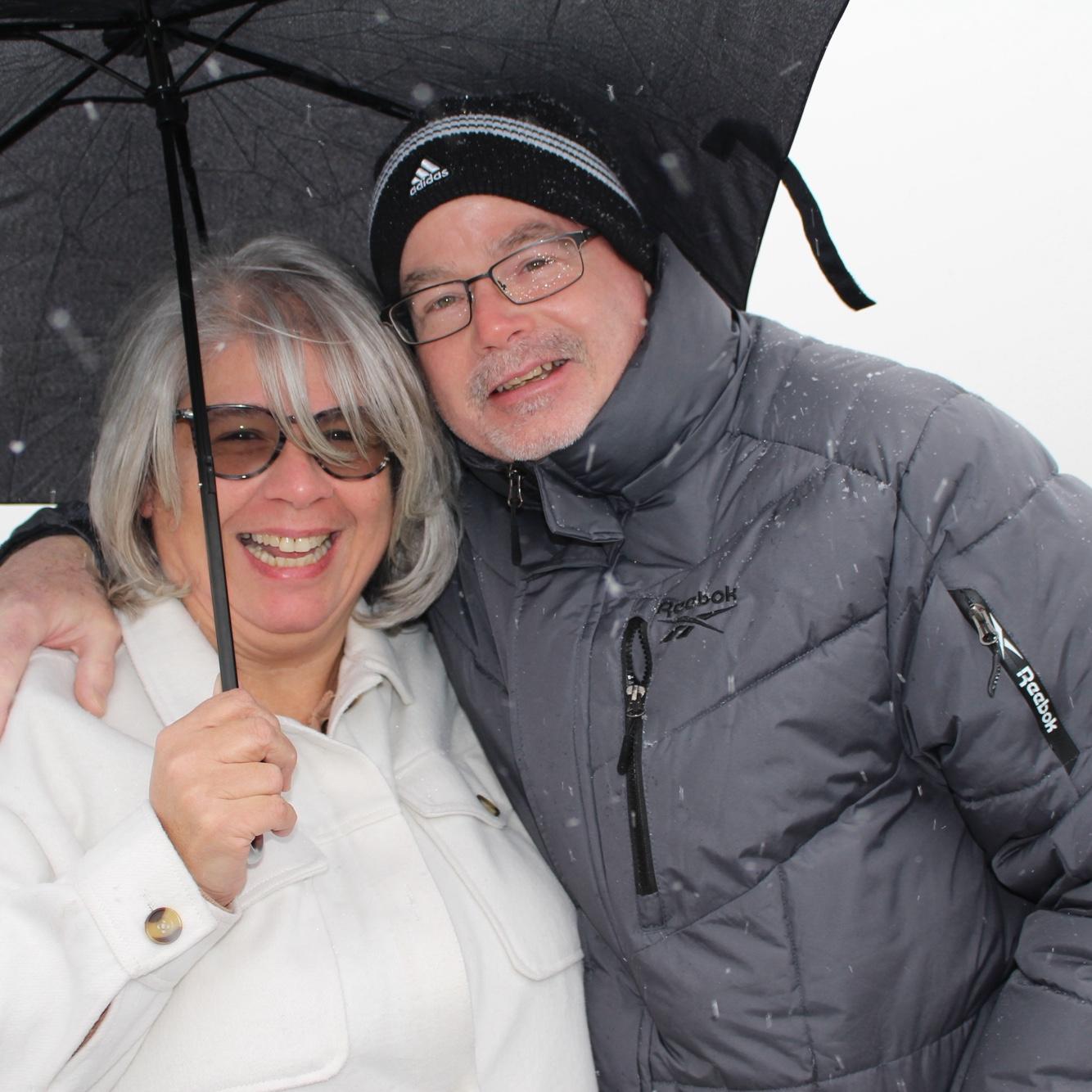 Our first pic as an engaged couple