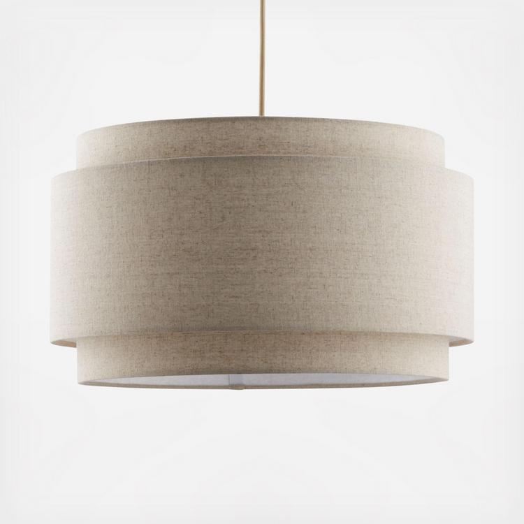 Double drum shop pendant light