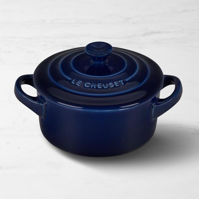 Le Creuset Stoneware Mini Round Cocotte, Indigo